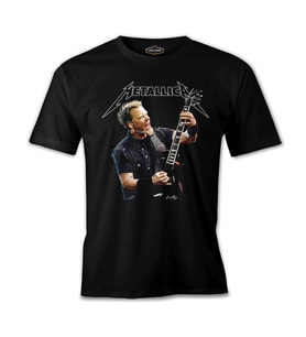 Metallica - James Guitar Siyah Erkek Tshirt