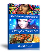 Yetişkinler İçin Harika Boyama Kitap Seti (2 Kitap)