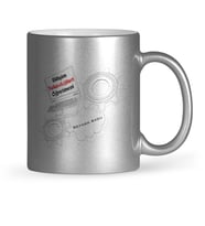 BK Gift Kişiye Özel Bilişim Teknolojileri Öğretmeni Gümüş Yaldızlı Kupa Bardak