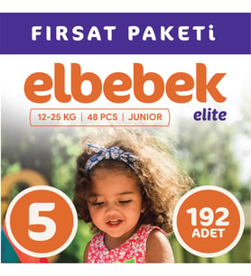 ELBEBEK ELİTE BEBEK BEZİ  5 NUMARA JUNIOR 192 ADET
