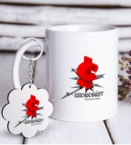 BK Gift Kişiye Özel Mesleki Ekonomist Beyaz Kupa ve Anahtarlık Hediye Seti (Model 1)