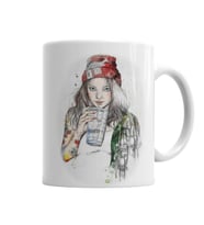 Garota Tatoo Kupa Bardak Porselen