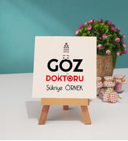 Göz Doktoru Dekoratif Taş Baskı
