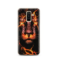 Aslan Neon Tasarım Süper Şeffaf Silikon Telefon Kılıfı Samsung A6 Plus