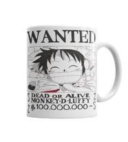 Wanted Luffy  Kupa Bardak Porselen