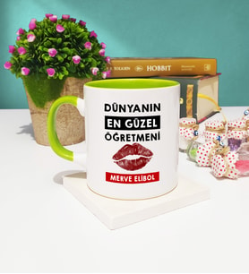 Dünyanın En Güzel Öğretmeni Kupa Bardak Yeşil