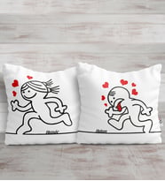 BK Gift Kişiye Özel İkili Sevgili Yastık Seti - 4