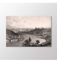 Arty Tablo Eyüp Sırtlarından İstanbul Tablo (Karışık)