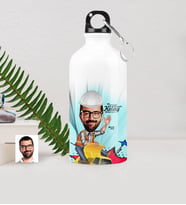 BK Gift Kişiye Özel Bay Mühendis Karikatürlü Metal Suluk 500 Ml 2