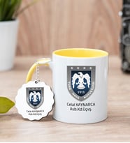 Hava Kuvvetleri Sarı Kupa Bardak Ve Anahtarlık Set
