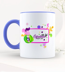 BK Gift Kişiye Özel En İyi Öğretmen Mavi Kupa Bardak - 1