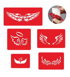 Kanatlar Tattoo Dövme  Şablon Seti SPREYSİZ