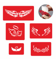 Kanatlar Tattoo Dövme  Şablon Seti SPREYSİZ