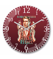 Total Recall  Duvar Saati Bombeli Gercek Cam