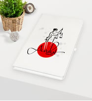 BK Gift Kişiye Özel Avukat Temalı Beyaz Defter - 11