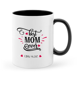 BK Gift Kişiye Özel En İyi Anne Siyah Kupa Bardak  6