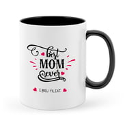BK Gift Kişiye Özel En İyi Anne Siyah Kupa Bardak  6