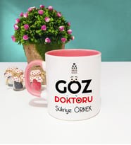 Göz Doktoru Kupa Bardak Pembe