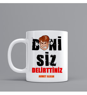 Beni Siz Delirttiniz Temalı Hediye Kupa Bardak Kişiye Özel Hediye SZ13