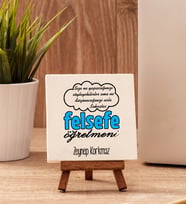 Felsefe Öğretmenine Hediye Taş Dekor
