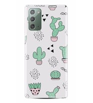 Kılıfland Samsung Galaxy Note 20 Kılıf Silikon Resimli Kapak Cactus Pattern Stok 901