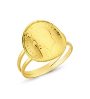 Ata Çeyrek Altınlı Yüzük 3.50 Gram 22 Ayar Altın