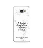 Samsung A3 (2016) Beyaz Mermer Söz Tasarımlı Telefon Kılıfı