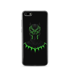 Black Panter Tasarım Süper Şeffaf Silikon Telefon Kılıfı Huawei Y5 2018