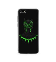 Black Panter Tasarım Süper Şeffaf Silikon Telefon Kılıfı Huawei Y5 2018