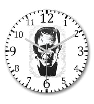 Frankenstein II Duvar Saati Bombeli Gercek Cam