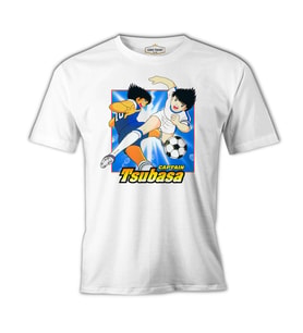 Tsubasa - Captain  Beyaz Erkek Tshirt