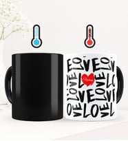 BK Gift Kişiye Özel Sevgili Temalı Sihirli Kupa Bardak - 74