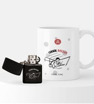 BK Gift Kişiye Özel Teknik Ressam Temalı Çakmak ve Kupa Seti - 2