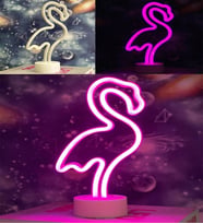 Flamingo Tasarımlı Neon Led Masa Ve Gece Lambası