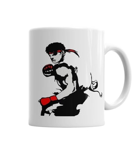 Street Fighterin Efsanesi Ryu Soul Kupa Bardak Porselen