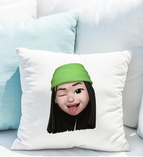 Emoji Kız Stiker Yastığı