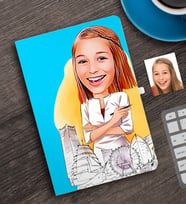 BK Gift Kişiye Özel Bayan Mimar Karikatürlü Defter