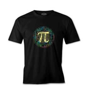 Matematik - Pi 7 Siyah Erkek Tshirt