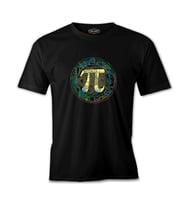 Matematik - Pi 7 Siyah Erkek Tshirt