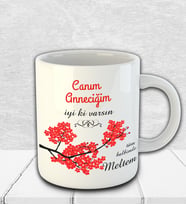 Kişiye Özel Canım Annem İyiki Varsın Temalı Kupa Bardak 82501