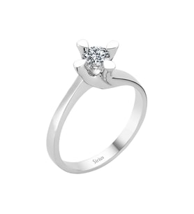 Sirius F Renk 0,39 Karat Pırlanta Tektaş Yüzük 0724R0089