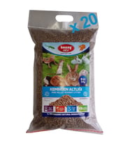 Bonny Nice Organik Çam Pelet Kemirgen Altlığı 5 kg 9 l x 20 Paket