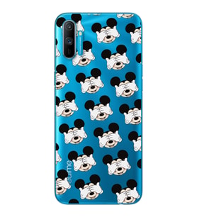 Mickey Tasarımlı Süper Şeffaf Silikon Telefon Kılıfı Oppo Realmi C3