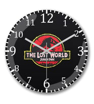 The Lost World 3 Duvar Saati Bombeli Gercek Cam