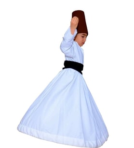 Semazen Derviş Tennure Mevlana Kostümü