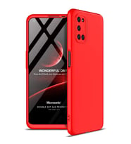 Microsonic Oppo A72 Kılıf Double Dip 360 Protective Kırmızı