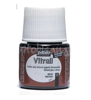 Pebeo Vitrail Şeffaf Cam Boyası 45ml Kahverengi 11