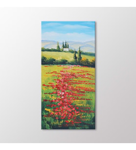 Arty Tablo Baharda Çiçekler Tablo (Karışık)