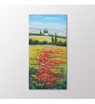 Arty Tablo Baharda Çiçekler Tablo (Karışık)