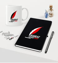 BK Gift Kişiye Özel Avukat Temalı Siyah Defter Kalem Kupa Seti - 8 (Model 1)